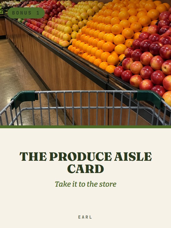 The Produce Aisle Card